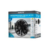 Ventilateur mural DC Pro 45cm avec télécommande - Noir