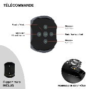Ventilateur sur pied DC Pro 65cm avec télécommande - Noir