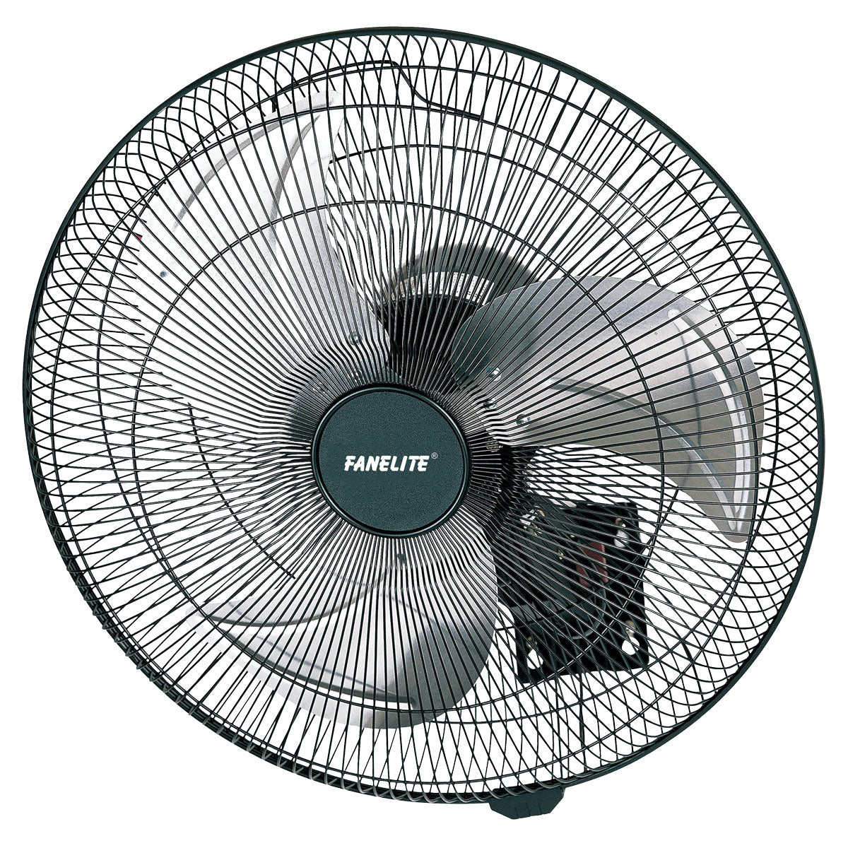 Ventilateur mural Pro 45cm avec cordons - Noir