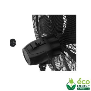 Ventilateur sur pied DC Pro 50cm avec télécommande - Noir